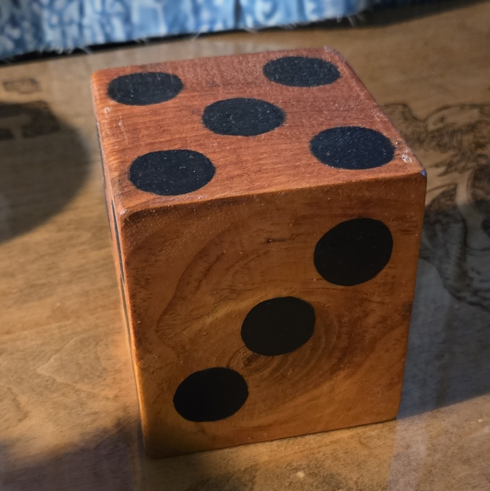 Wooden Dice  Block